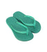 A Green Flip Flops from Havaianas in size 6T for girl. (Front View)