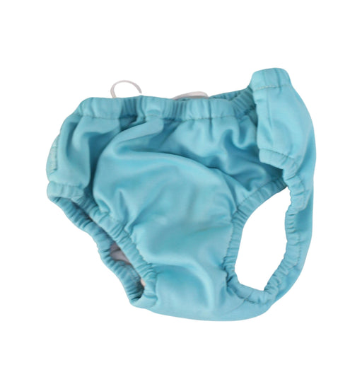 A Blue Swim Diapers from Charlie Banana in size O/S for girl. (Front View)