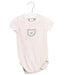 A Beige Short Sleeve Bodysuits from Seed in size 3-6M for neutral. (Front View)