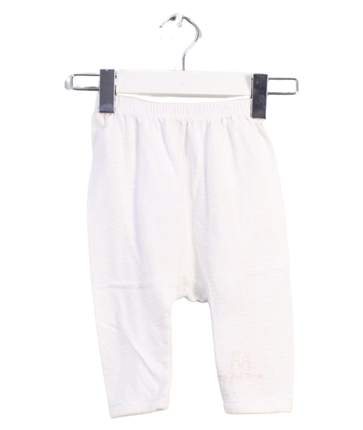 A White Leggings from Chicco in size 3-6M for girl. (Front View)