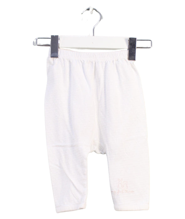 A White Leggings from Chicco in size 3-6M for girl. (Front View)