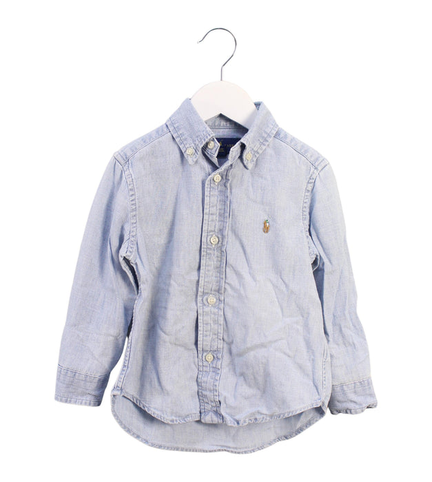 A Blue Shirts from Ralph Lauren in size 2T for boy. (Front View)