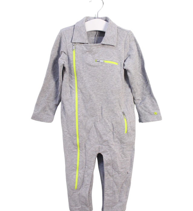 A Grey Long Sleeve Jumpsuits from Gucci in size 12-18M for neutral. (Front View)