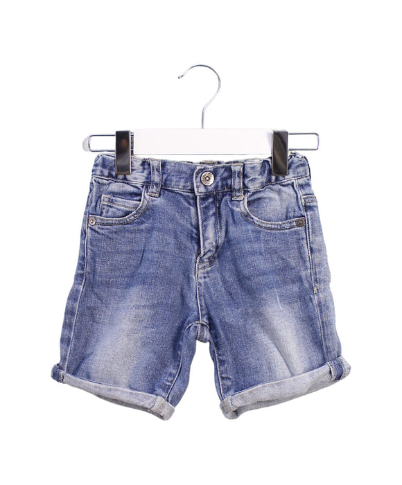 A Blue Shorts from Armani in size 12-18M for girl. (Front View)