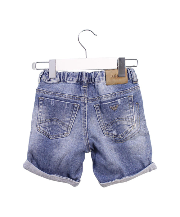 A Blue Shorts from Armani in size 12-18M for girl. (Back View)