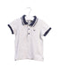 A White Short Sleeve Polos from Armani in size 2T for boy. (Front View)