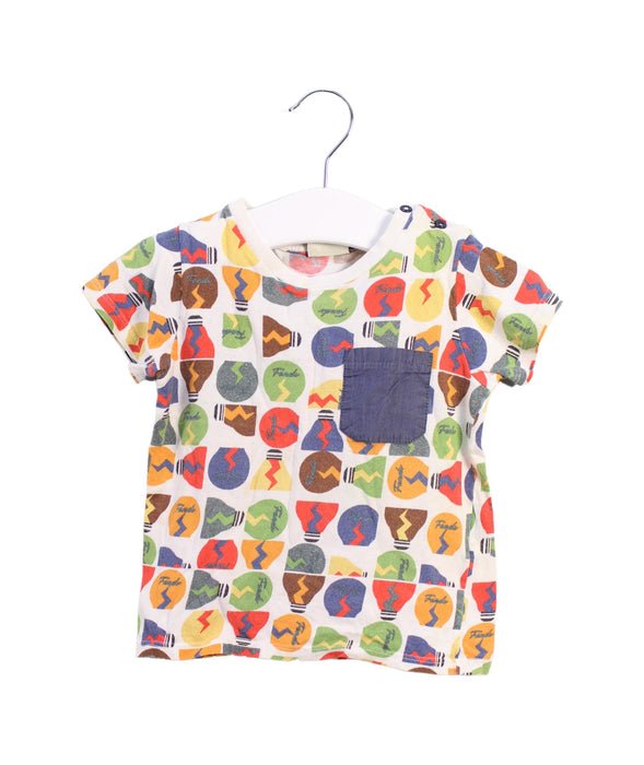 A Multicolour Short Sleeve T Shirts from Fendi in size 2T for boy. (Front View)