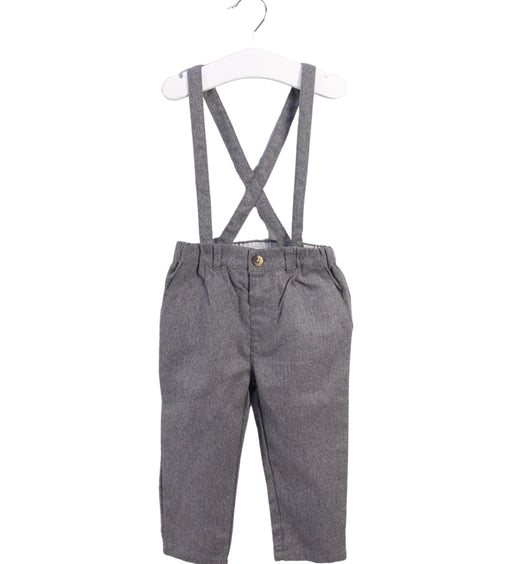 A Grey Long Overalls from Silver Cross in size 12-18M for boy. (Front View)