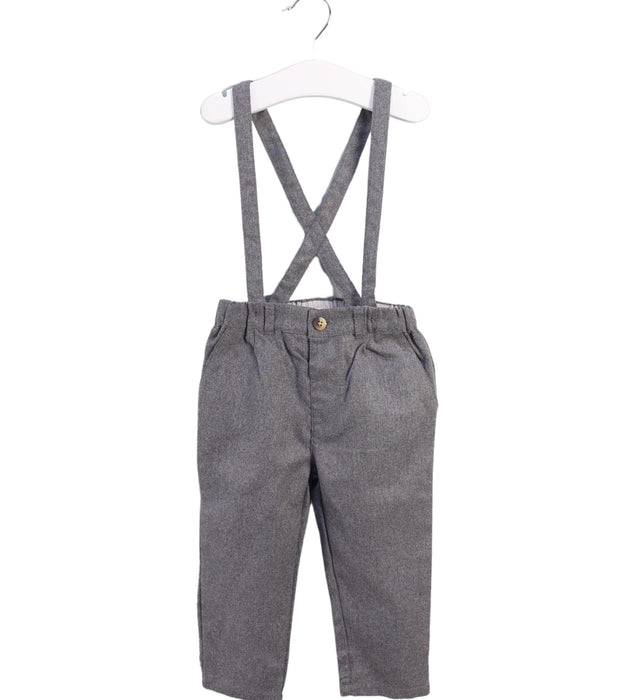 A Grey Long Overalls from Silver Cross in size 12-18M for boy. (Front View)