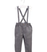 A Grey Long Overalls from Silver Cross in size 12-18M for boy. (Front View)