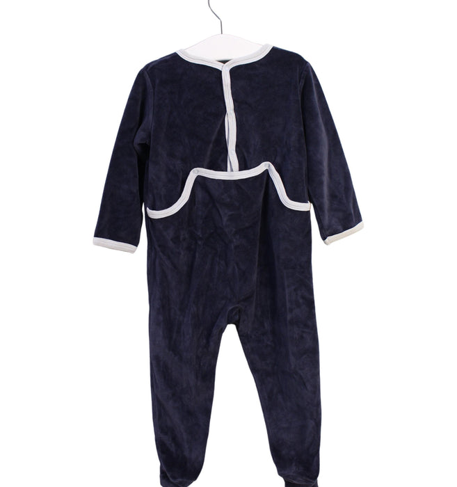 A Blue Onesies from Petit Bateau in size 2T for boy. (Back View)