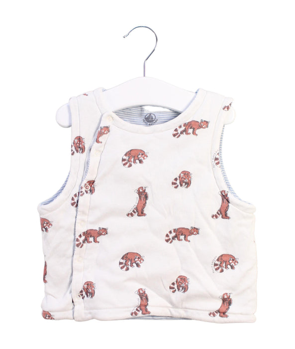 A White Sleeveless Tops from Petit Bateau in size 2T for girl. (Front View)