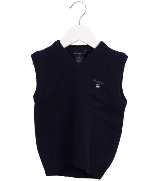 A Black Sweater Vests from GANT in size 2T for boy. (Front View)