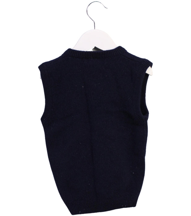 A Black Sweater Vests from GANT in size 2T for boy. (Back View)