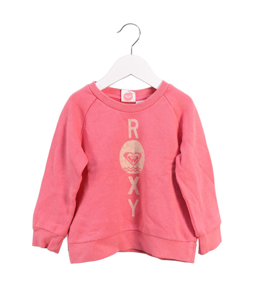 A Pink Crewneck Sweatshirts from Roxy in size 2T for girl. (Front View)