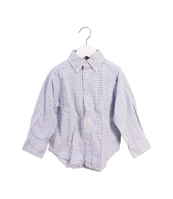 A White Long Sleeve Polos from Ralph Lauren in size 2T for boy. (Front View)