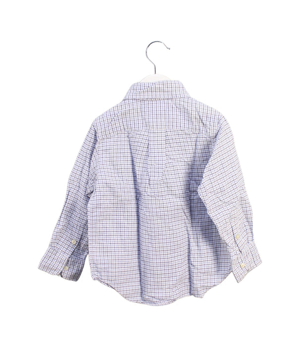 A White Long Sleeve Polos from Ralph Lauren in size 2T for boy. (Back View)