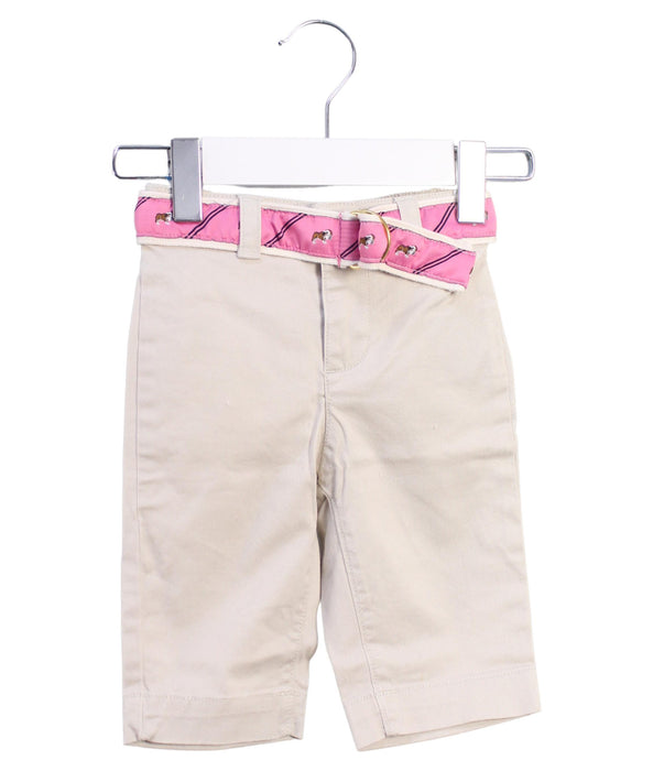 A White Shorts from Ralph Lauren in size 6-12M for girl. (Front View)