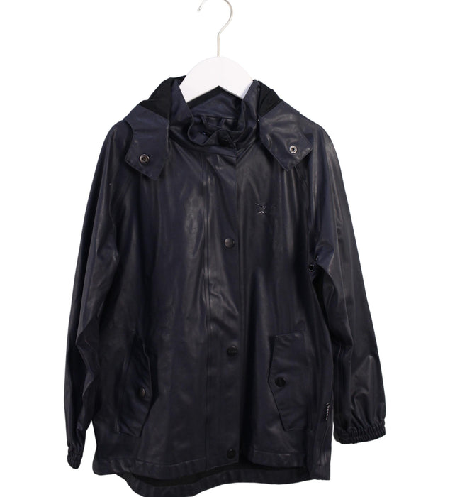 A Navy Rain Jackets from SWAYS in size 6T for boy. (Front View)