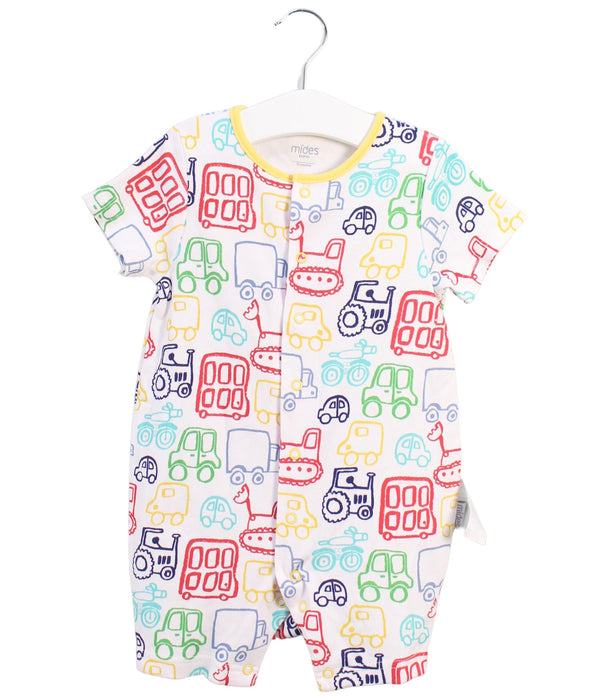 A Multicolour Short Sleeve Rompers from Mides in size 12-18M for neutral. (Front View)