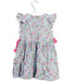 A Blue Short Sleeve Dresses from Rose et Théo in size 6-12M for girl. (Back View)