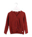 A Red Cardigans from Les Enfantines in size 4T for girl. (Front View)