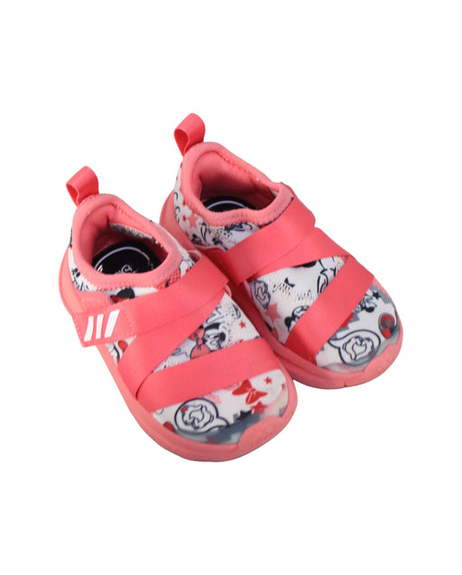 A Pink Sneakers from Adidas in size 18-24M for girl. (Front View)