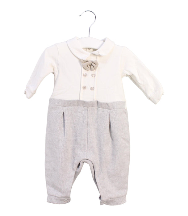 A Ivory Long Sleeve Jumpsuits from Teto e Tatta in size 0-3M for boy. (Front View)