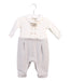 A Ivory Long Sleeve Jumpsuits from Teto e Tatta in size 0-3M for boy. (Front View)