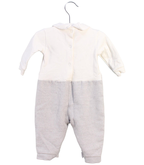 A Ivory Long Sleeve Jumpsuits from Teto e Tatta in size 0-3M for boy. (Back View)