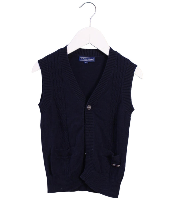 A Navy Sweater Vests from Nicholas & Bears in size 3T for boy. (Front View)