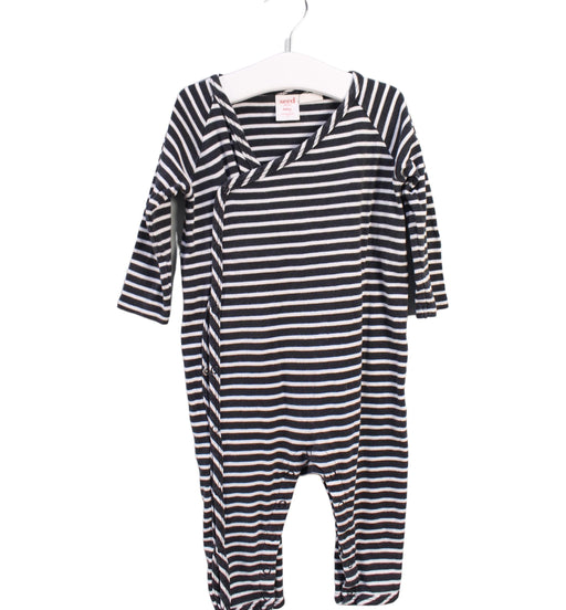 A Navy Long Sleeve Jumpsuits from Seed in size 6-12M for boy. (Front View)
