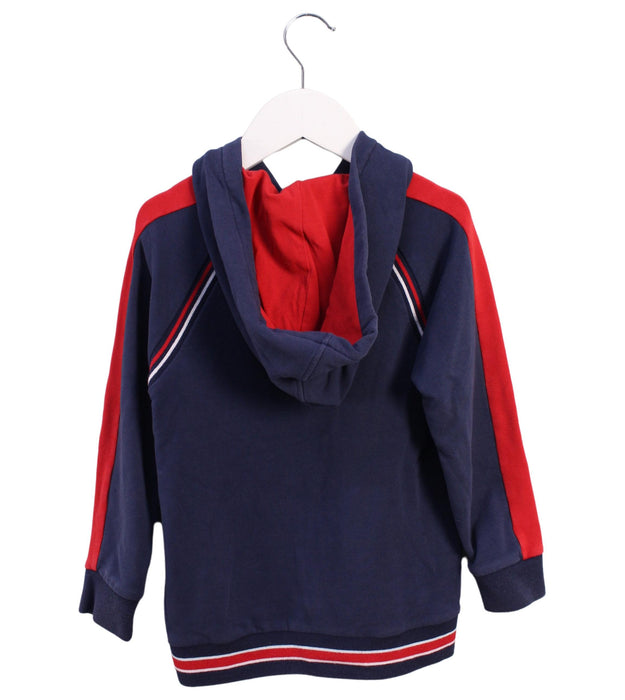 A Blue Zippered Sweatshirts from Ferrari in size 5T for boy. (Back View)