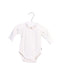 A White Long Sleeve Bodysuits from Jacadi in size 0-3M for girl. (Front View)