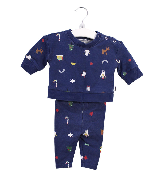 A Navy Pyjama Sets from Hanna Andersson in size 0-3M for boy. (Front View)