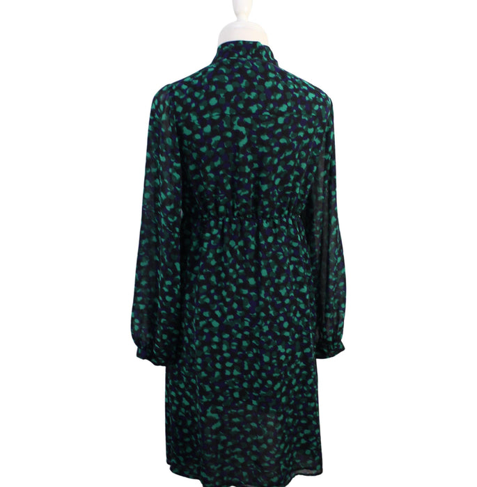 A Green Long Sleeve Dresses from Mayarya in size S for maternity. (Back View)