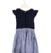 A Navy Short Sleeve Dresses from Crewcuts in size 4T for girl. (Back View)