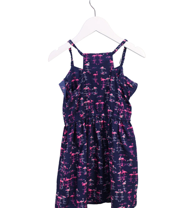 A Navy Sleeveless Dresses from Cherokee in size 4T for girl. (Back View)