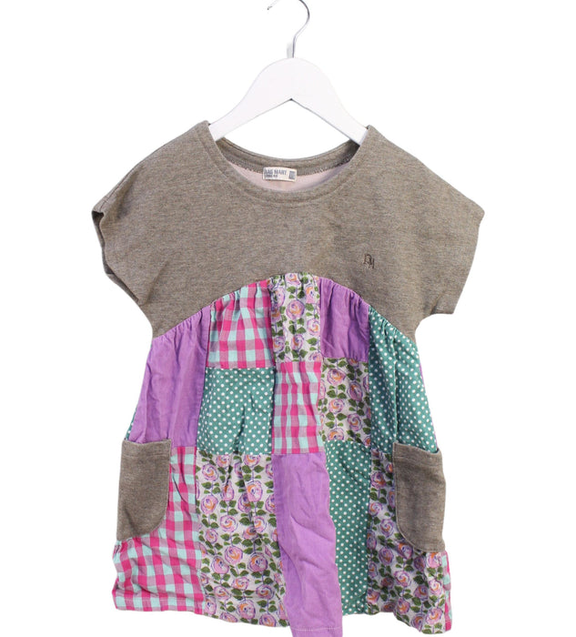 A Green Short Sleeve Tops from Ragmart in size 4T for girl. (Front View)