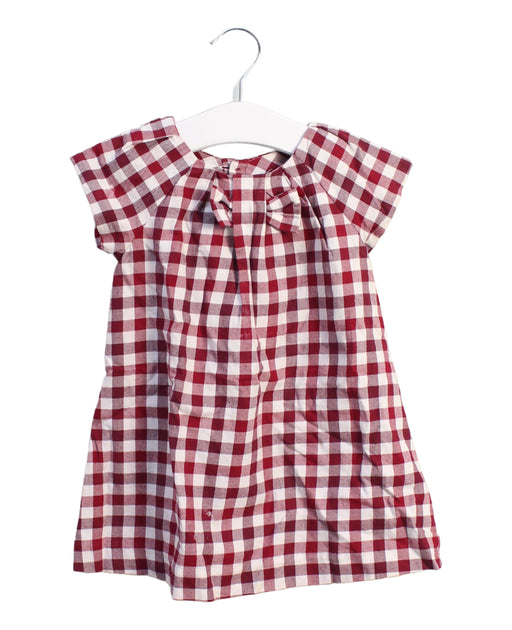 A Red Short Sleeve Dresses from Jacadi in size 12-18M for girl. (Front View)