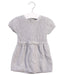 A Grey Short Sleeve Dresses from Jacadi in size 3-6M for girl. (Front View)