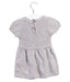 A Grey Short Sleeve Dresses from Jacadi in size 3-6M for girl. (Back View)