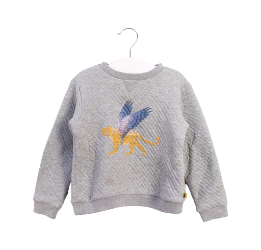 A Grey Crewneck Sweatshirts from Arsène et les pipelettes in size 4T for boy. (Front View)
