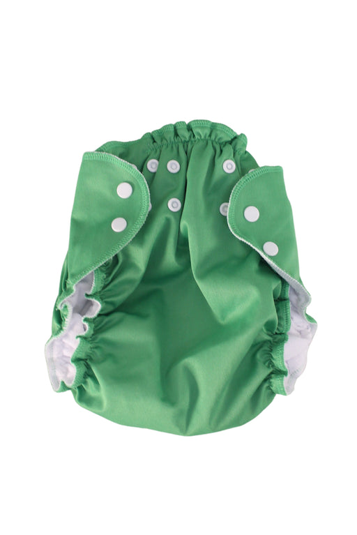 A Green Swim Diapers from Apple Cheeks in size O/S for neutral. (Front View)