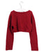 A Burgundy Cardigans from Monnalisa in size 3T for girl. (Back View)