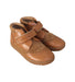 A Brown Casual Boots from Pom d’Api in size 6T for boy. (Front View)