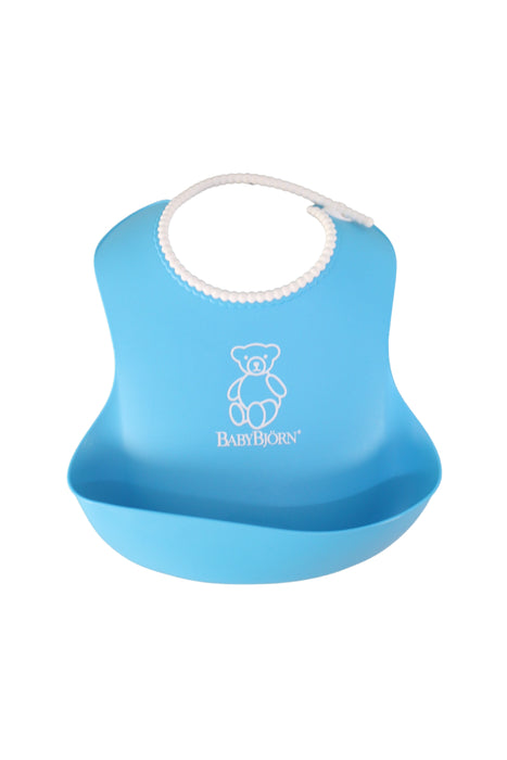 A Blue Bibs from BabyBjorn in size O/S for neutral. (Front View)