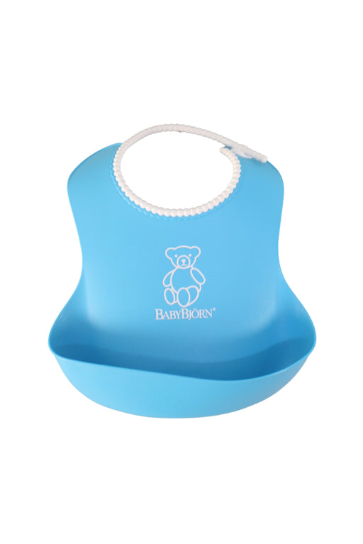 A Blue Bibs from BabyBjorn in size O/S for neutral. (Front View)