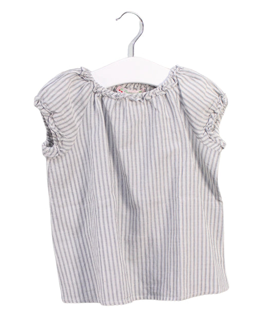 A Grey Short Sleeve Tops from Bonpoint in size 2T for girl. (Front View)