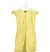 A Yellow Short Sleeve Dresses from Velveteen in size 5T for girl. (Front View)